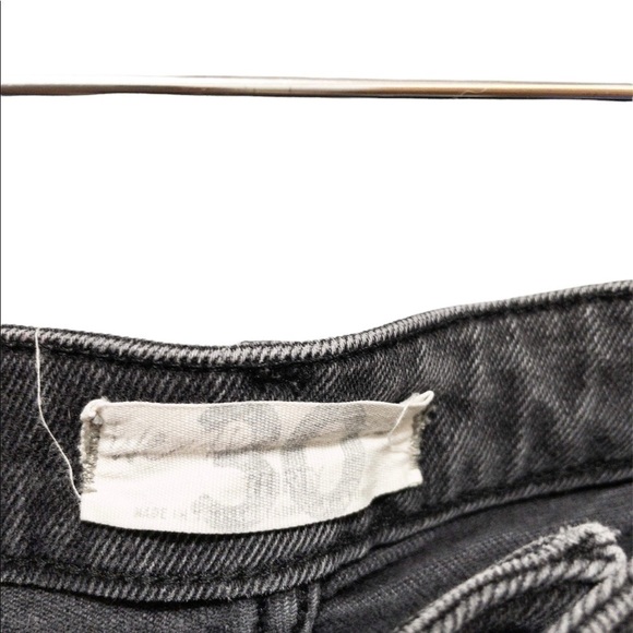 We The Free Raw Hem Straight Leg Black Jeans - Picture 4 of 4